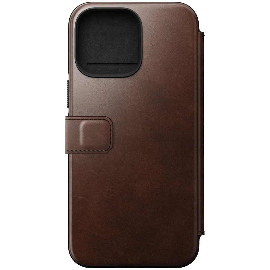 NOMAD Case Modern Horween with MagSafe, Brown for iPhone 14 — Image №2