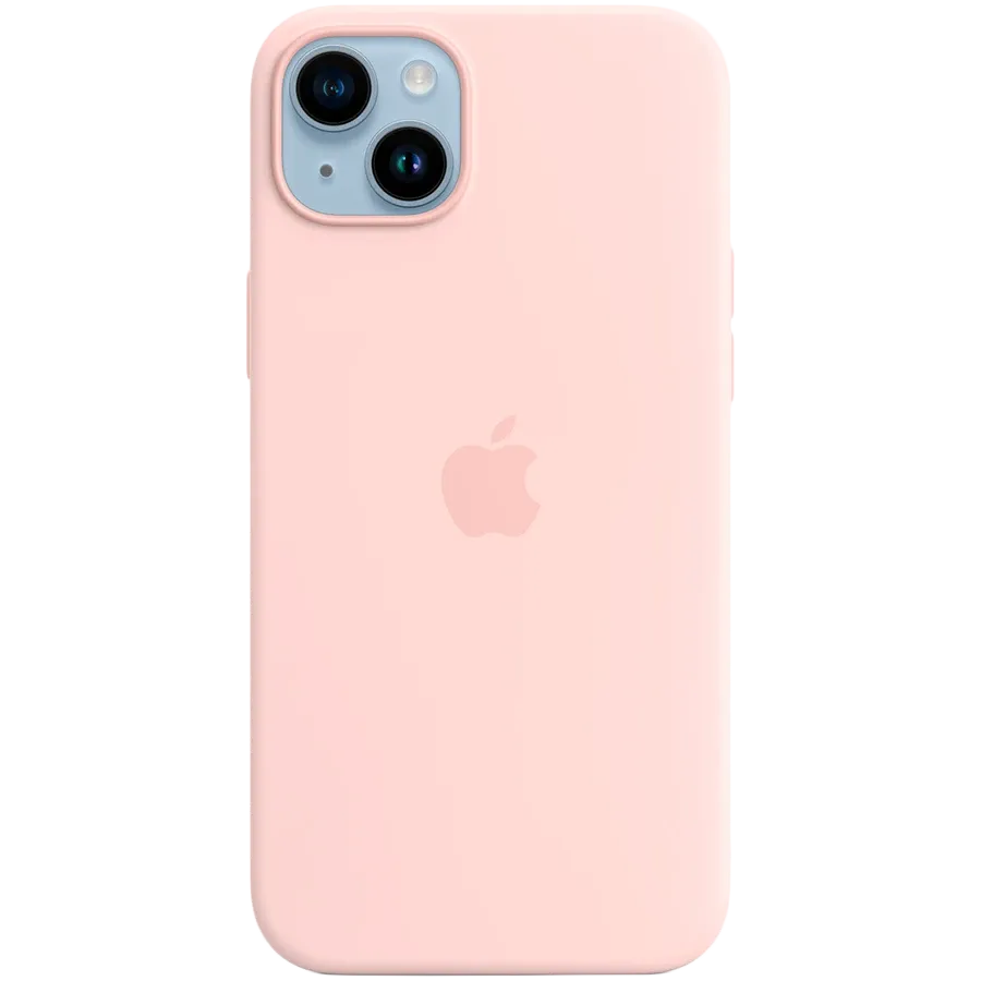 Husă APPLE din silicon cu MagSafe pentru iPhone 14 Plus, Chalk Pink — image №1