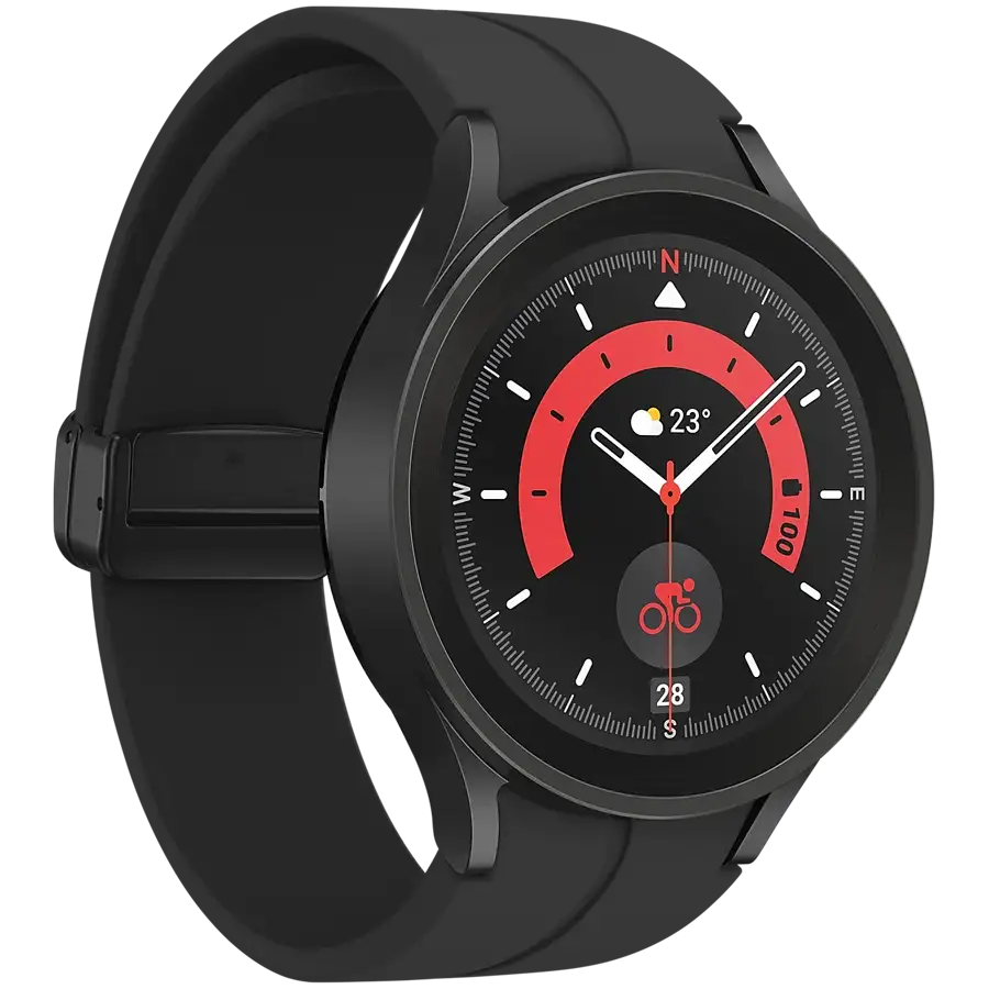 SAMSUNG Galaxy Watch 5 Pro LTE Smart Watch, 45χιλ., LTE, Μαύρος — Εικών №2 SAMSUNG Galaxy Watch 5 Pro LTE Smart Watch, 45χιλ., LTE, Μαύρος — Εικών №2
