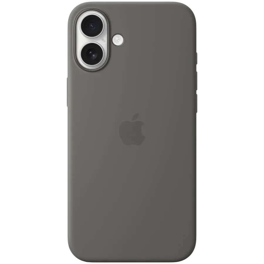 Husă APPLE din silicon cu MagSafe pentru iPhone 16 Plus, Stone Gray — image №1