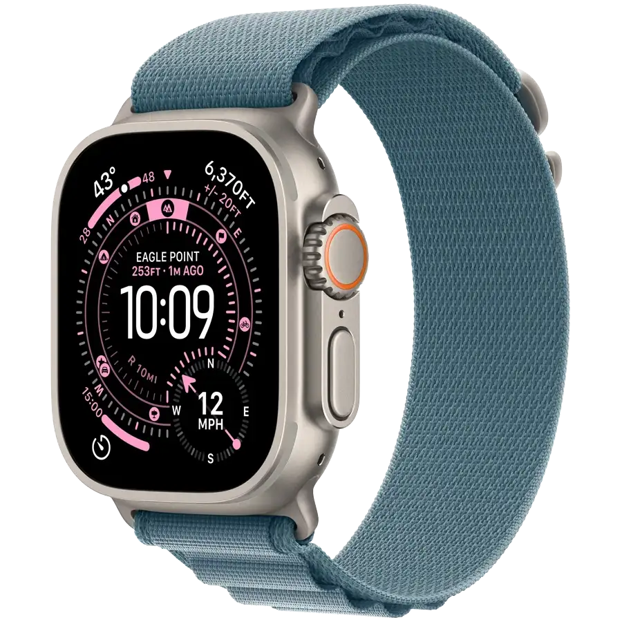 Apple Watch Ultra 3, 49mm, Natural, Anchor Blue Ocean Band — Image №1