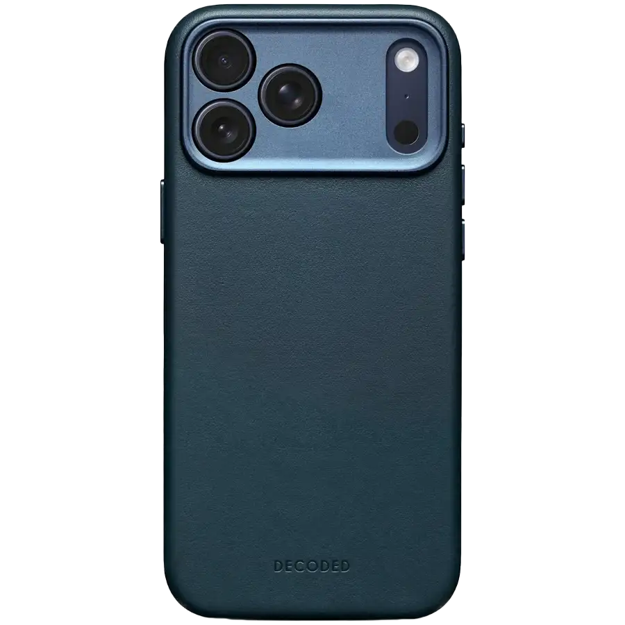 DECODE Θήκη Leather case με MagSafe, Navy Shadow for iPhone 17 Pro — Εικών №1 DECODE Θήκη Leather case με MagSafe, Navy Shadow for iPhone 17 Pro — Εικών №1