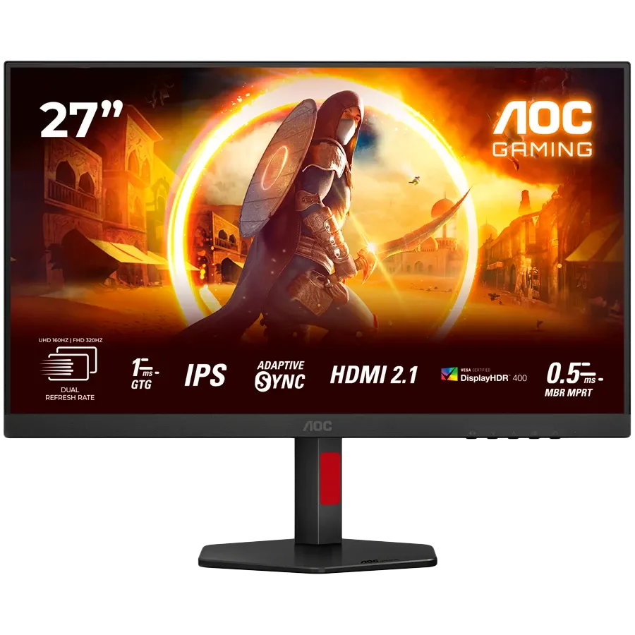 AOC Monitor LED (27", 3840x2160, IPS) Black/Red — Image №1