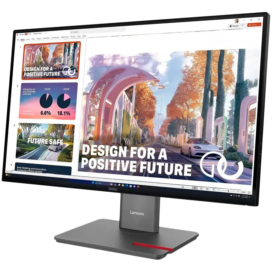 LENOVO Monitor LED (27", 2560x1440, IPS) Black — Image №3