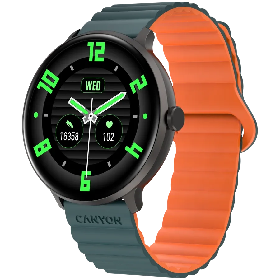CANYON Jacky SW-69 Smart Watch, Green/Orange — Image №2