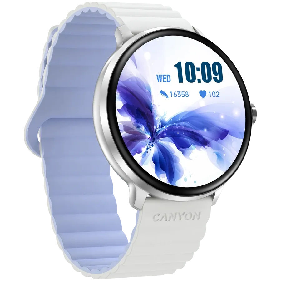 CANYON Jacky SW-69 Smart Watch, White/Blue — Image №3 CANYON Jacky SW-69 Smart Watch, White/Blue — Image №3
