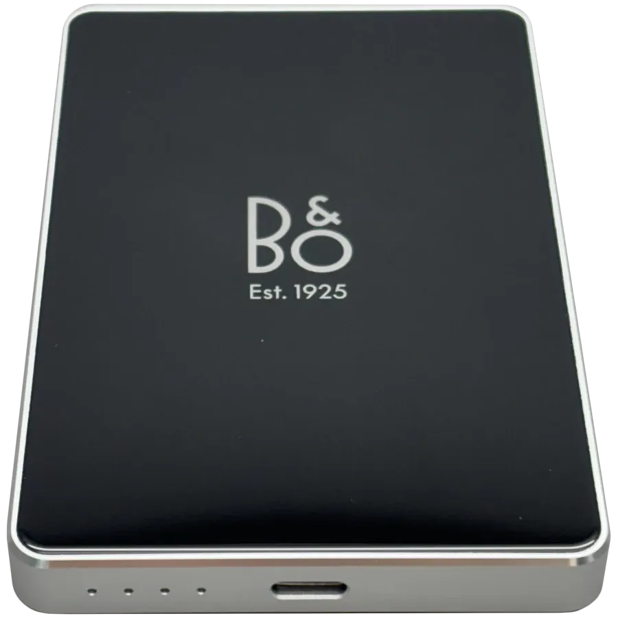B&O BY ASBIS Power Bank, 5000 mAh, Black/Silver — Image №1