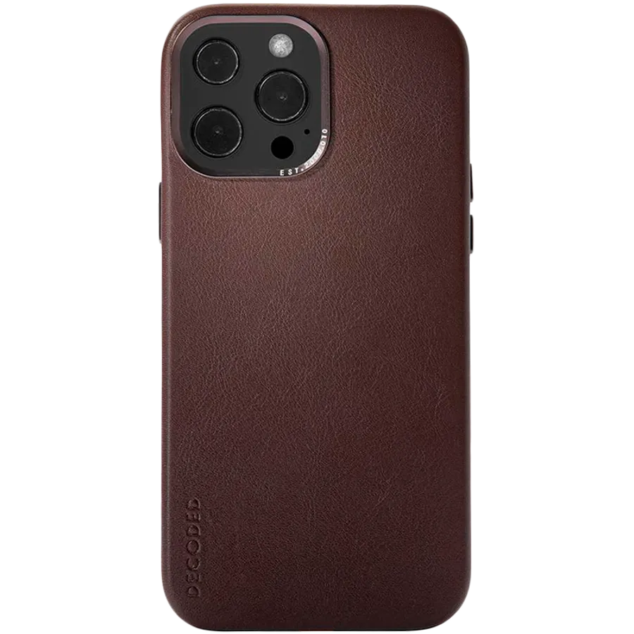 DECODED Case Leather Case with MagSafe, Brown for iPhone 13 Pro — Image №1
