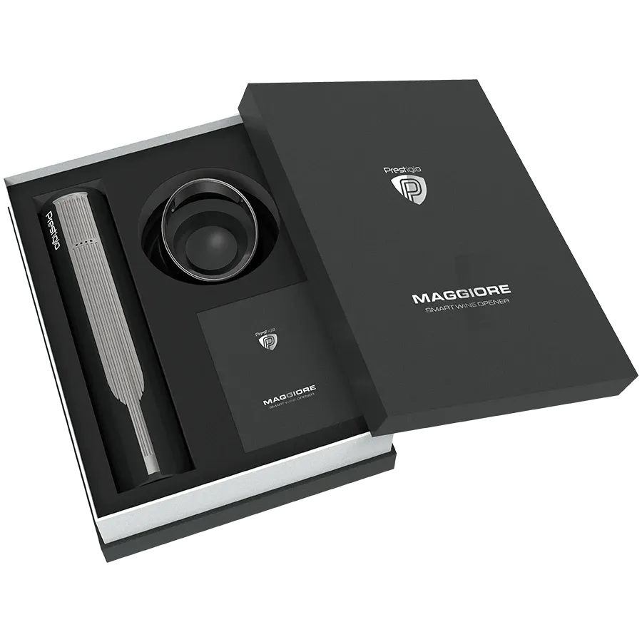 PRESTIGIO Maggiore Smart штопор для вина, черный/серебристый — Изображение №21