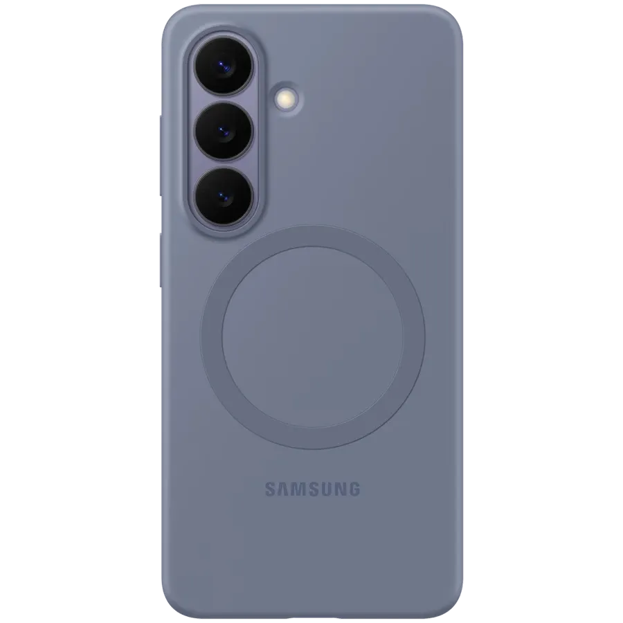 SAMSUNG Чехол Silicone Magnet Cover , Blue Violet для Samsung Galaxy S26 — Изображение №1