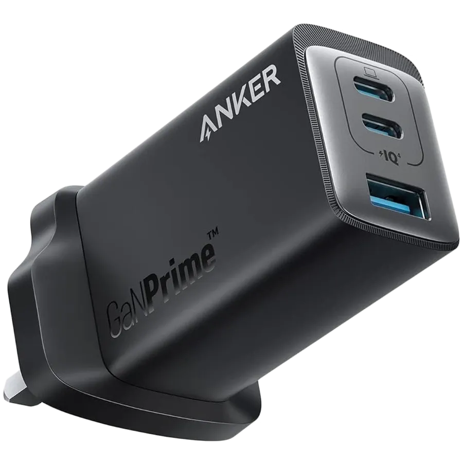 ANKER Power Adapter 3*USB/USB-C, 65 W, Black — Image №1