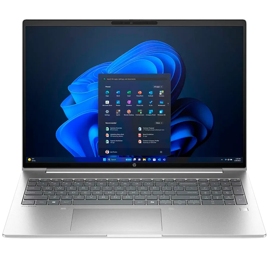 Φορητός HP INC 16" (1920x1200), Core 7 150U, 32 γιγαμπάιτε, Graphics, Pike Silver, 1 τεραμπάιτε — Εικών №1